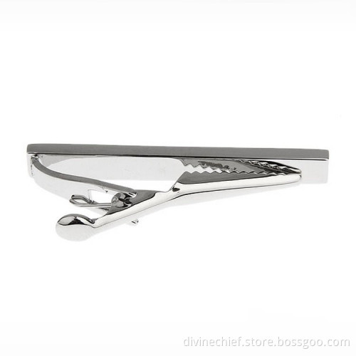 Make Custom Your Logo Fashion Jewelry Tie Clip With Crystal For Men